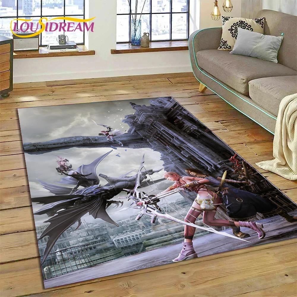 Final Fantasy Series Games Cartoon Carpet Rug for Bedroom Living Room Home Sofa Decoration,Children Game Large Decor Floor Mat