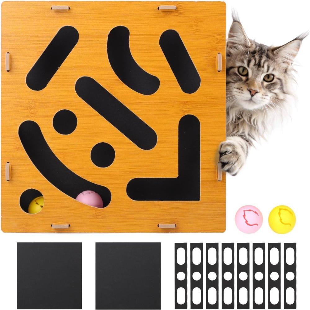 Powierzchnia papieru ściernego Pilnik do pazurów kota Pudełko wzbogacające Dzwonek bezstresowy Piłka Interaktywny labirynt Drapiak Trwały Pielęgnacja pazurów Scratch Puzzle