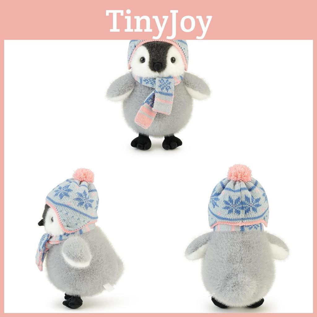Wear Scarf Hat Penguin Plush Toy Soft Teddy For Kids Bedtime Gift