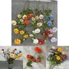 Sweet Scabious Artificial Flower Vase Arrangement For Wedding Decor And Indoor Use