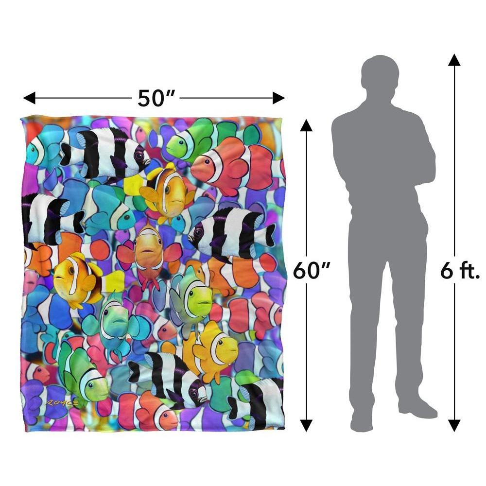 Royce McClure Silky Humbugs And Clownfish Supersoft Blanket