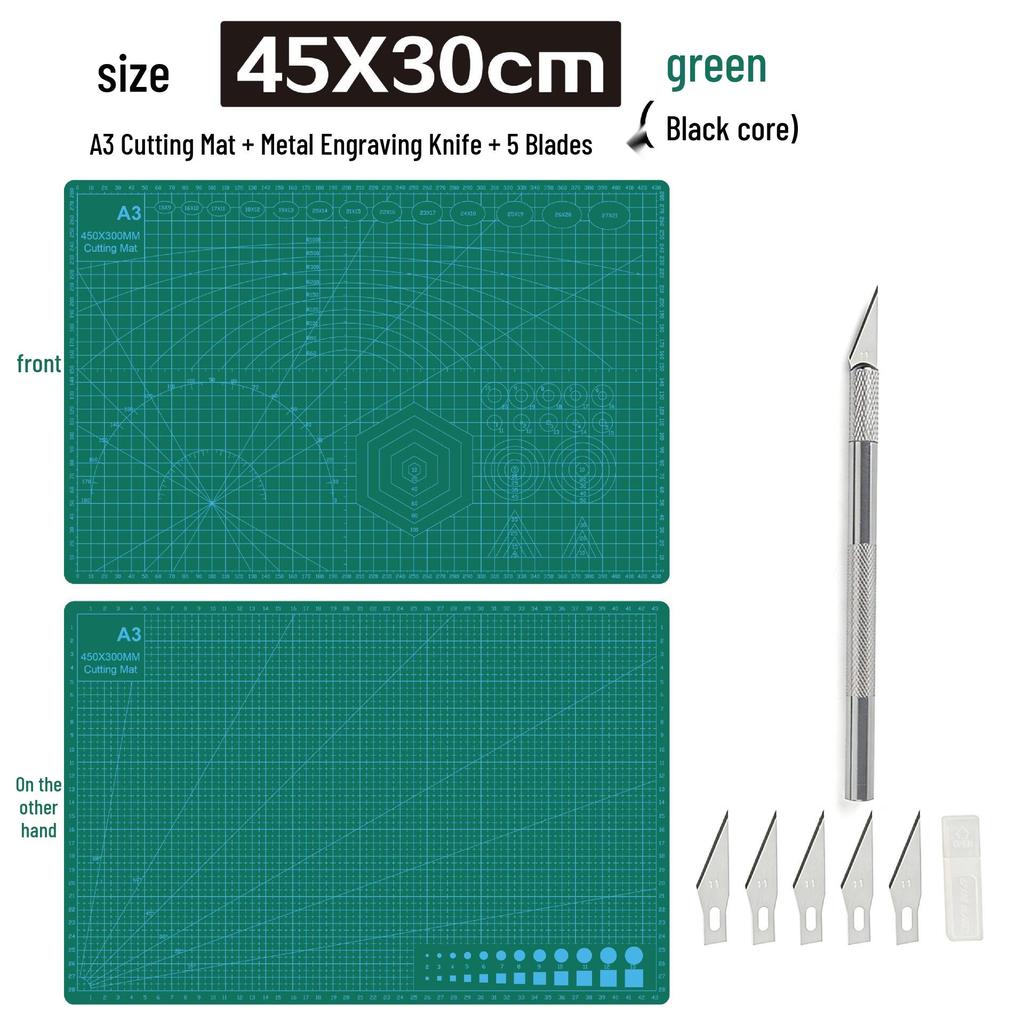 A3 3mm Extra Thick Cutting Mat: Handmade, Durable Pad for Paper Cutting & Writing