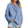 Women's Fashionable Long-sleeved Pullover And Solid-color Sweatshirt