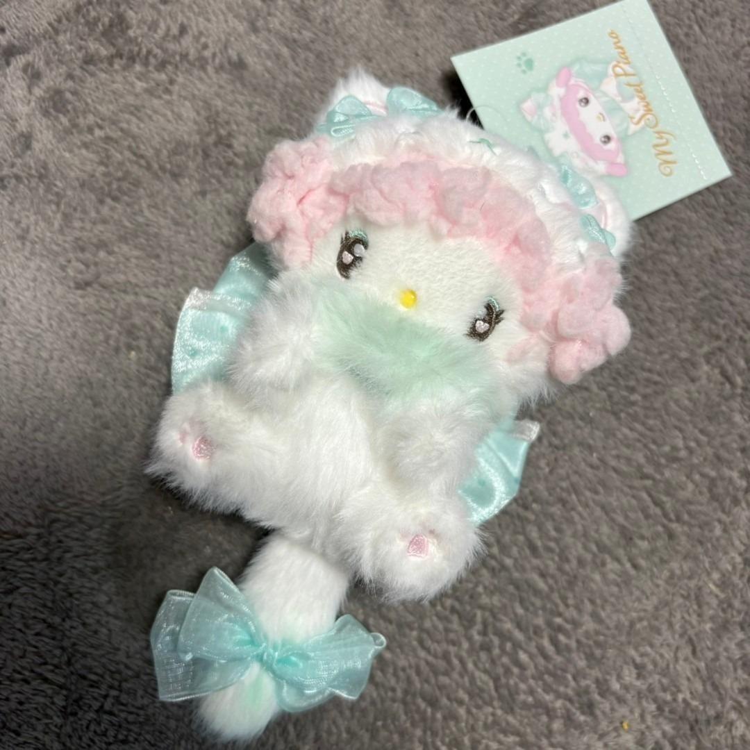 Sanrio My Sweet Piano Mascot Holder Milky Kitten Plush Keychain Japan