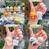 Cartoon Keyring Resin Featuring Magnetic Panda Raccoon Characters Kids Teens