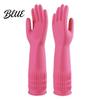 Non Slip Kitchen Cleaning Gloves Fleece Lined Dishwashing Gloves, Waterproof Natural Latex Household Protective for Dish Washing Non-Slip Grip