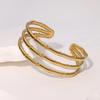 Waterproof Luxury Simple Small Fresh Ins Wind Bamboo Bracelet, Simple and Versatile Personality, High-end Gold-plated Stainless