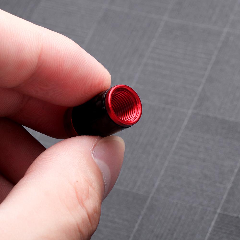 4Pcs Carbon Fiber Valve Caps Wheel Tire Tyre Stem Ardust Waterproof Cover For Volvo Rdesign T2 T3 T4 T5 T6 T7 T8 S90 XC90 S60 R ars123