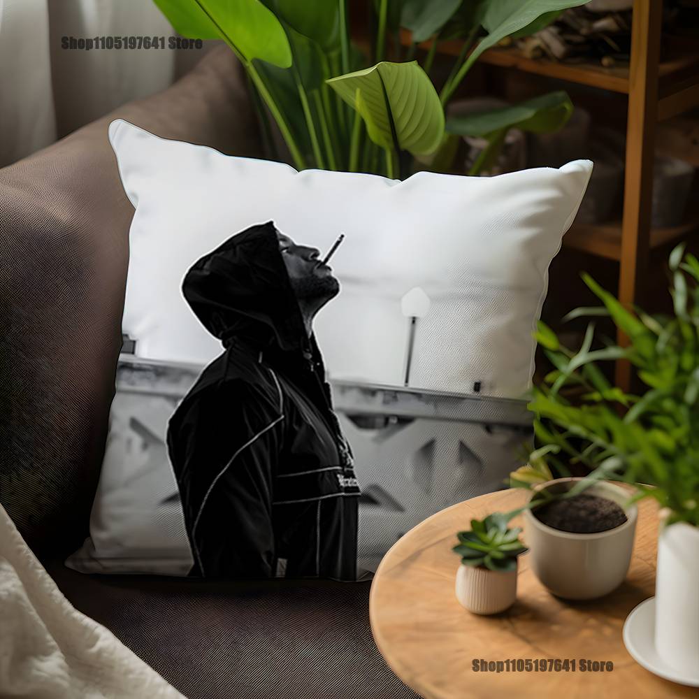 Rapper B-Booba Pillow Case For Sofa Decor Car Office Room Printing Cushion Cover Decorations and Protector 12x12Inch