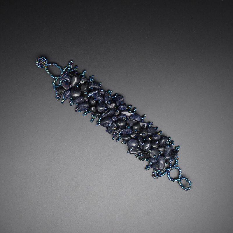 Handmade Bohemian Ethnic Style Beaded Bracelet With Natural Stone Chips Hollow Seed Beads Women Men