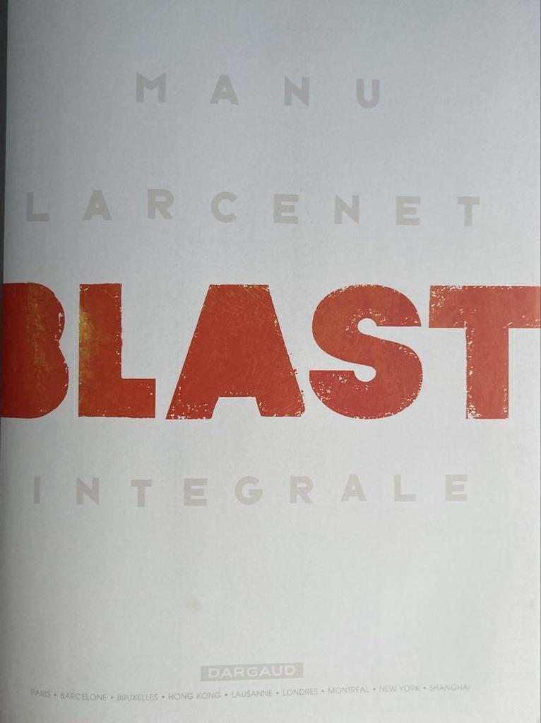 [USED] BLAST INTEGRALE Manu Larcenet French Comic BD