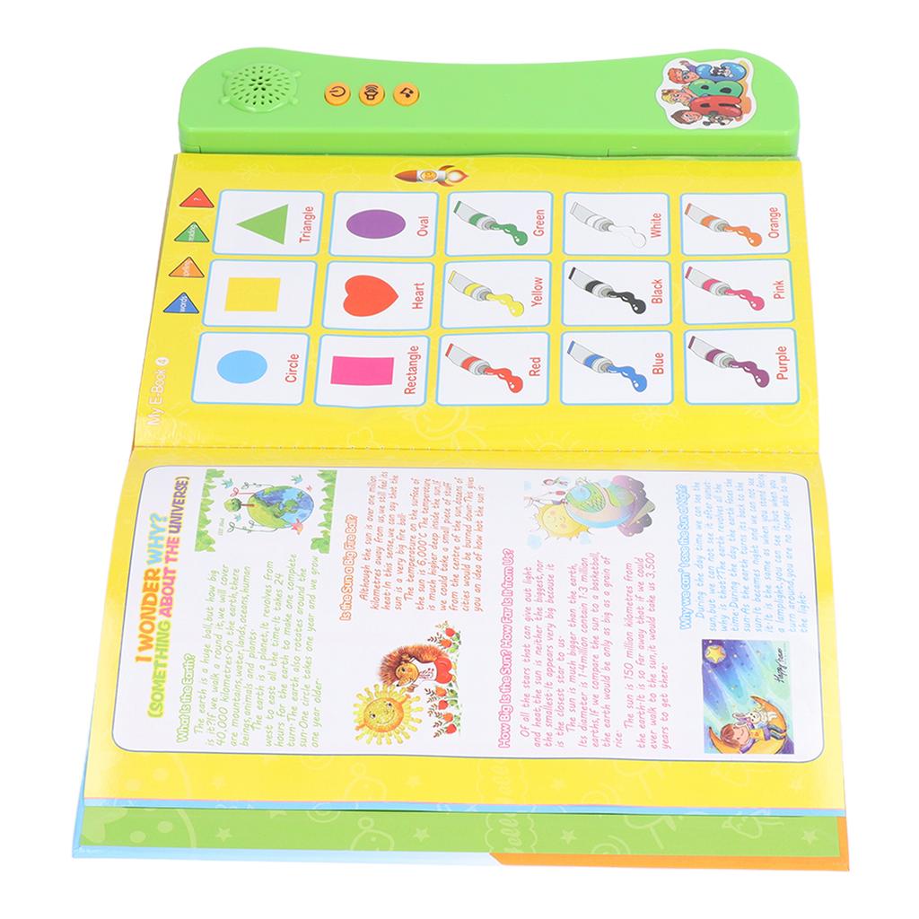 ABC Sound Book Educational Toy Finger Press Intelligent English Learn Sound Book for 3+ Years