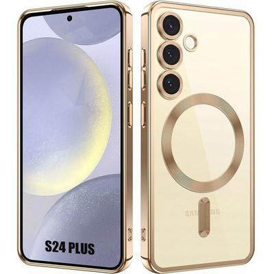 Védőtok - BOOLING - Samsung Galaxy S24 Plus-hoz - Arany - Ütésálló - Hátsó kamera védelemmel