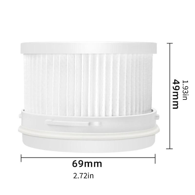6PCS Plastic Filter Easy Installation Vacuum Filter Wet Dry Vacuums Part Plastic Texture for Effective Dirt Removal