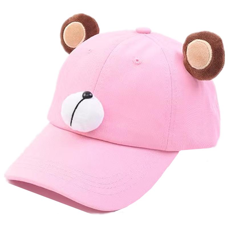 New Children's 3D Design Cartoon Cap Bear Anime Cartoon Hat Cap Boys Girls Hat High Quality Baseball Cap For Kids