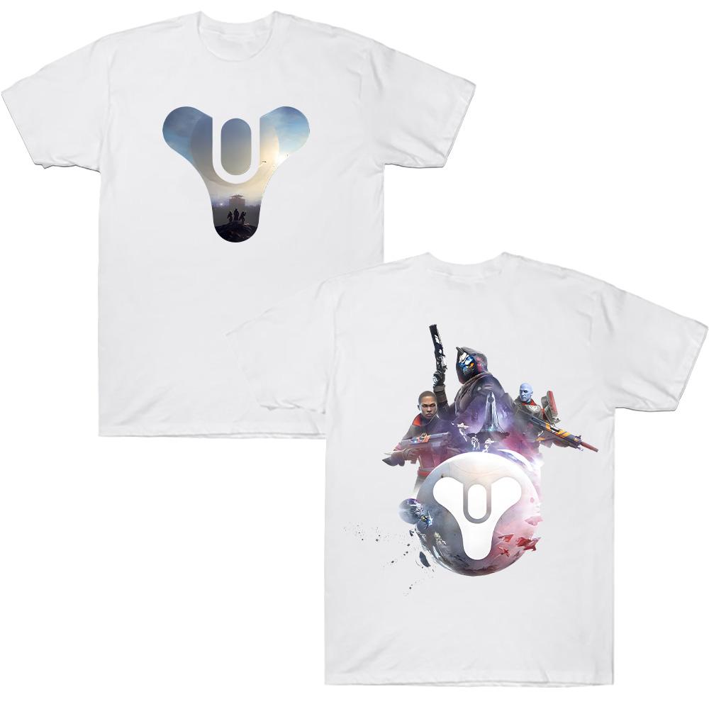 Camiseta Destiny 2 Unisex Camisetas de Algodón Puro Estampado de Juego Tops Moda de Verano Nuevo Confort Ropa Casual Cuello Redondo Manga Corta Camisetas