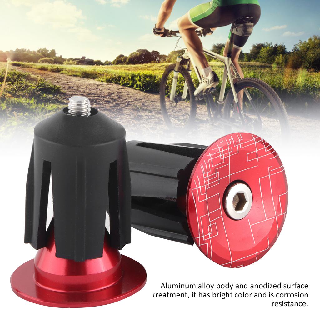 2pcs Bar End Plugs Bike Handlebar End Plugs for Road Bike Mountain Bike