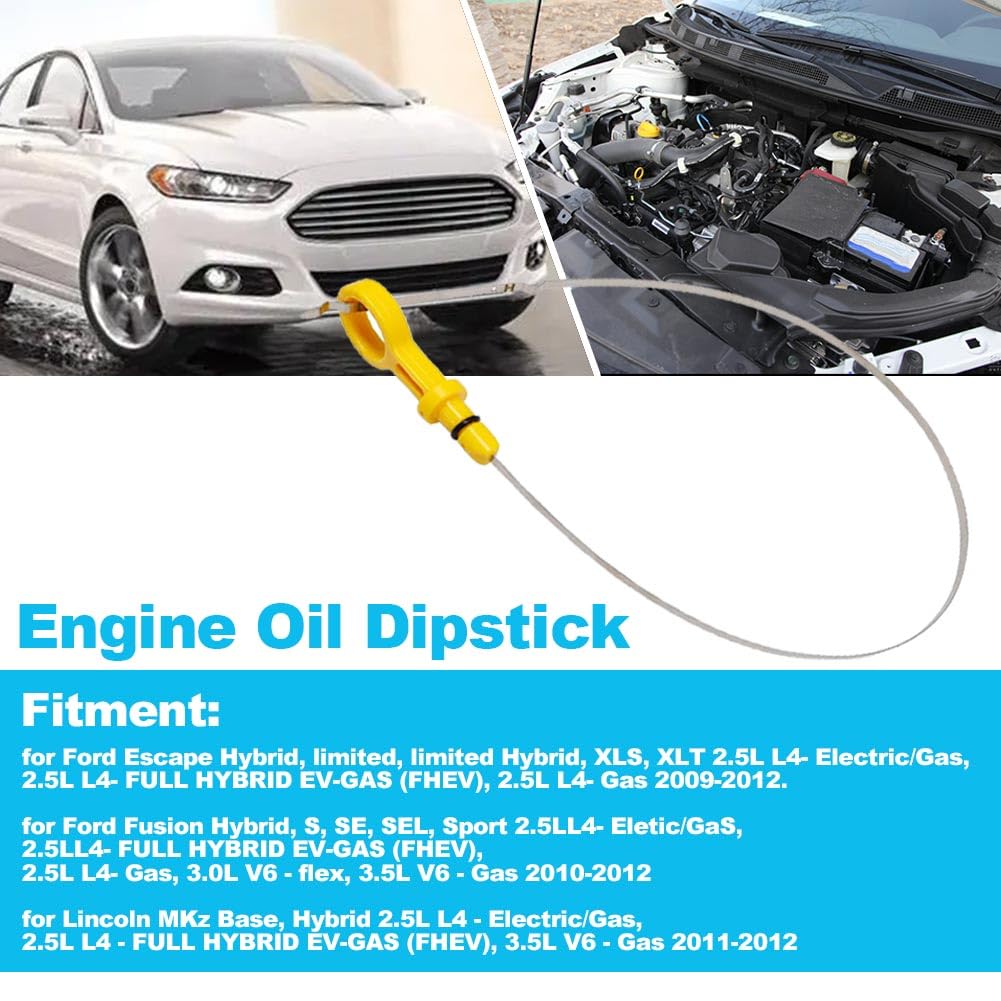 Engine Oil Dipstick Suitable No. 8E5Z6750C for Ford Escape 2009-2012, for Ford Fusion 2010-2012, for Lincoln MKZ 2011-2012 Oil Level Indicator