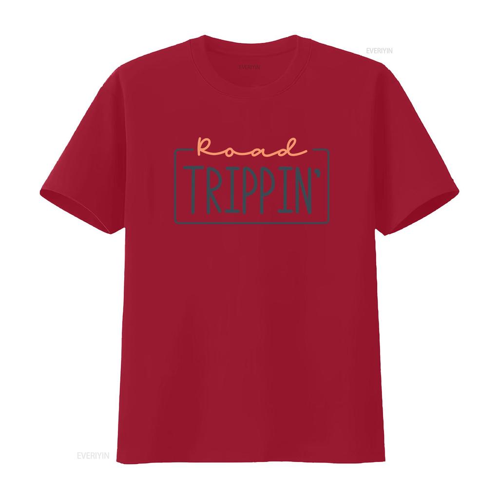 Road tripping shirt Vacation Summer Beach Camping tee trip Traveling Family vintage Washed Breathable Casual Stylish graphic