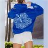 Popular European-Size Embroidered Drop Shoulder Hoodie