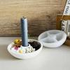 DIY Handmade round Candle Bowl Insertion Platform Resin Ceramic Mold - Top Quality Craft Mold for Concrete Candlestick Bracket