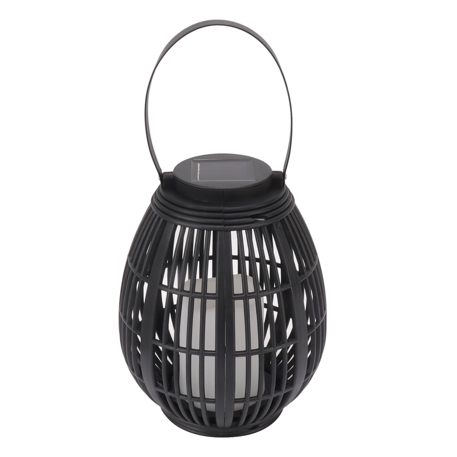 

Solar Garden Lantern LED Outdoor Solar Lantern Waterproof Decorative Rattan Lantern For Patio Pathway Courtyard