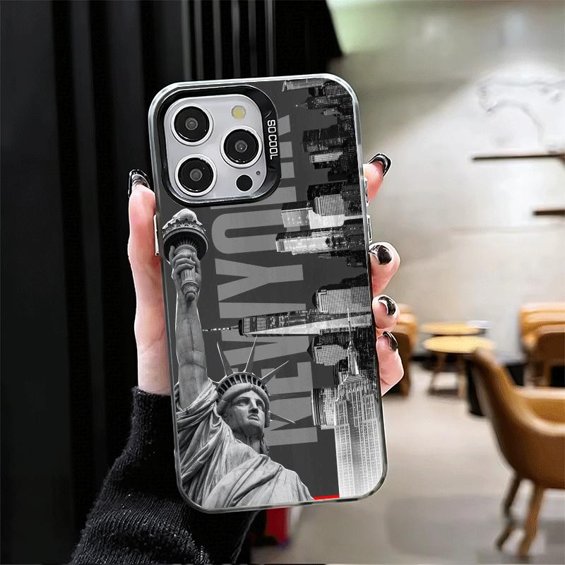 NYC New York City Soft Phone Case for iPhone 15 16 17 Pro Max 17Air 16E 14 Plus 13 12 Mini Shockproof Cover Back Shell