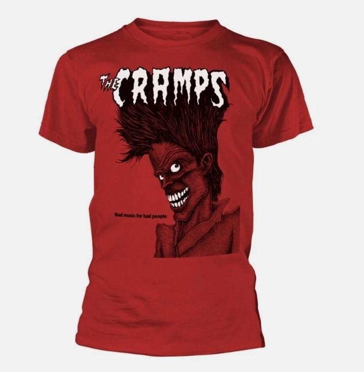The Cramps 039;Плохая музыка для плохих людей039; Красная футболкаНОВАЯ Унисекс футболка M