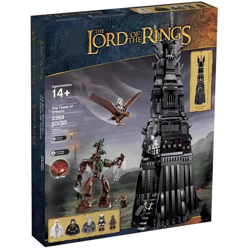 10237 Lord of the Rings Othank Tower Black Tower Assembled Building Block Toy