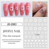White Gradient Semi-Transparent Butterfly & Heart Shape Nail Art Stickers