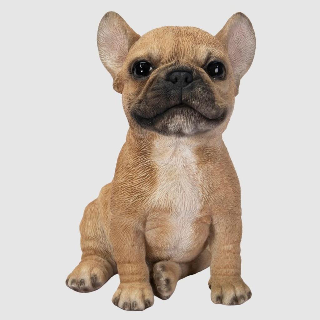 Ubia French Bulldog Raising Its Head, 8 X 8 X 11 Cm, Doll Figurine, Animal Ornament, Garden Decor, Dog, H23080