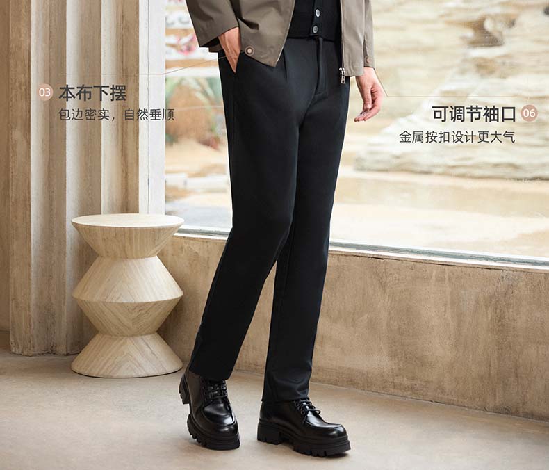 Langdeng men's lapel executive jacket jacket