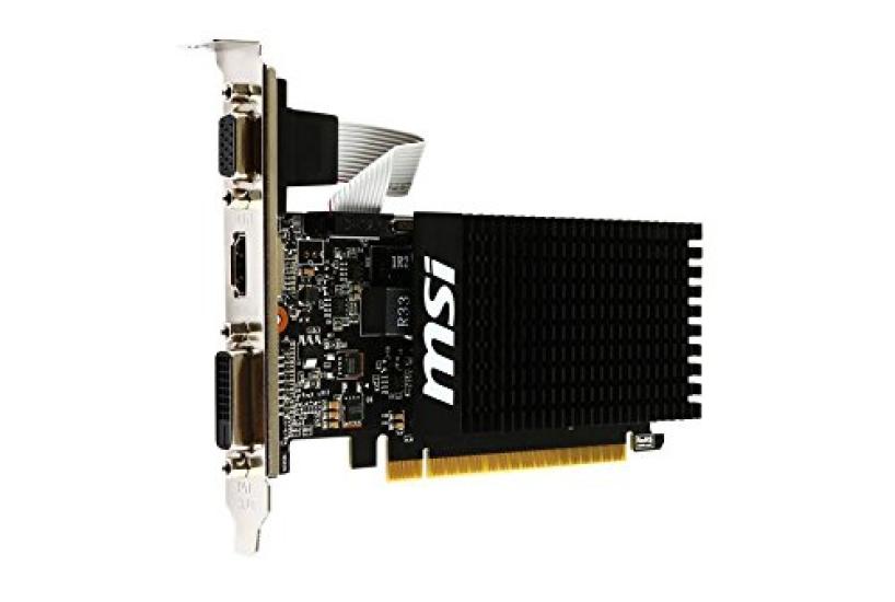 MSI Fanless Low Profile GeForce GT 710 Graphics Card with 2GB Memory GT 710 2GD3H LP