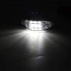 Aoling 2pcs Side Marker LED 24V White Truck Marker Lamp RV Bus Shoulder Light Tiger 6LED Clear Lens