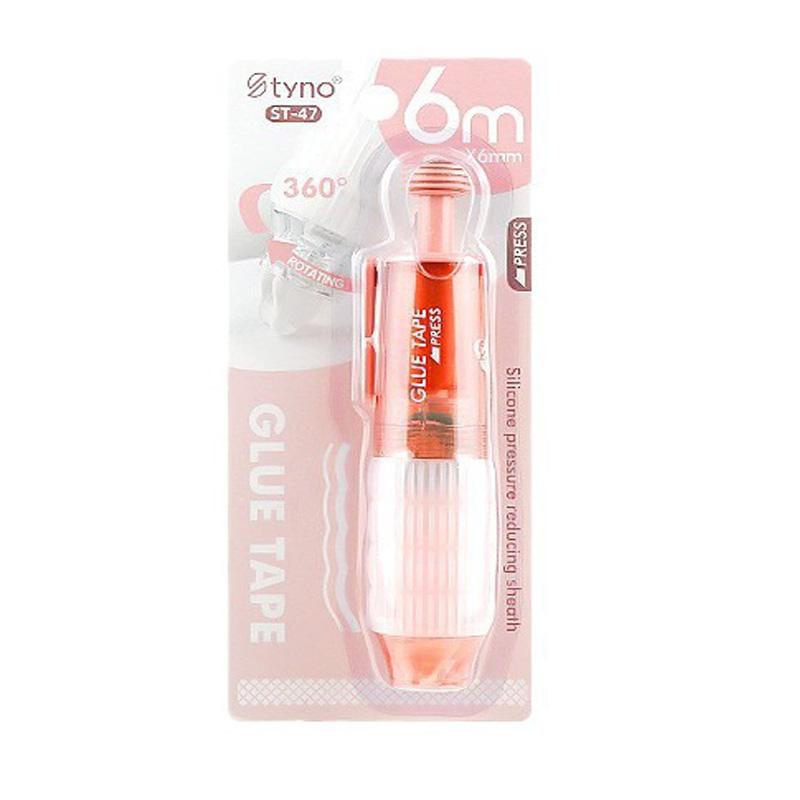 

6M Replaceable Refill Transparent Dot Glue for School Office Supplies Pen Style Point Dot Dispensing Double-sided Tape SMJD04