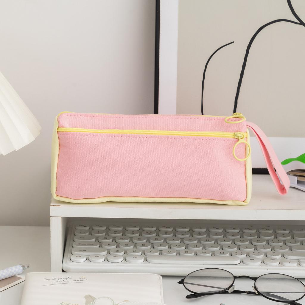 Pencil Bag Multi-Functional Student Pencil Case Macaron Pencil Case Convenient Cute Pen Case For School Stationery Office