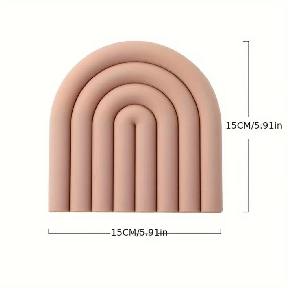 Multi-colored Cloud-shaped Coasters, Multi-functional Non-slip Heat-insulating Kitchen Mats, Silicone Tripods