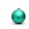 Ball Ornament with Metal Cap Matte Ornaments Hanging Loop Spherical Christmas Tree for