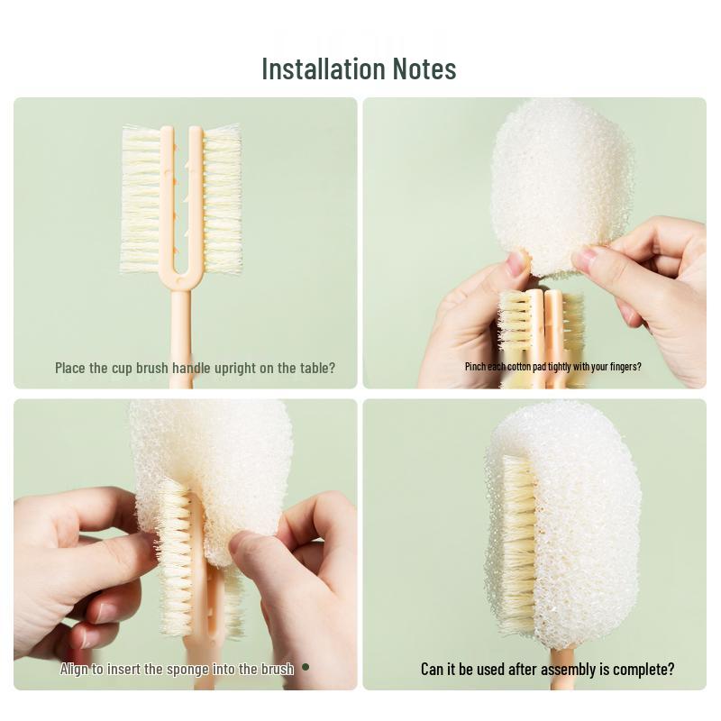 Multifunctional Cleaning Brush for Milk Bottles & Cups