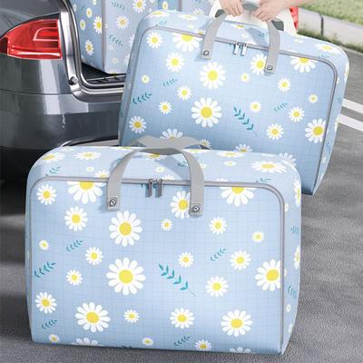 Quilt Storage Bag Large Capacity Wardrobe Quilt Clothes Storage Bag Thickened Folding Moving Bags With Handles