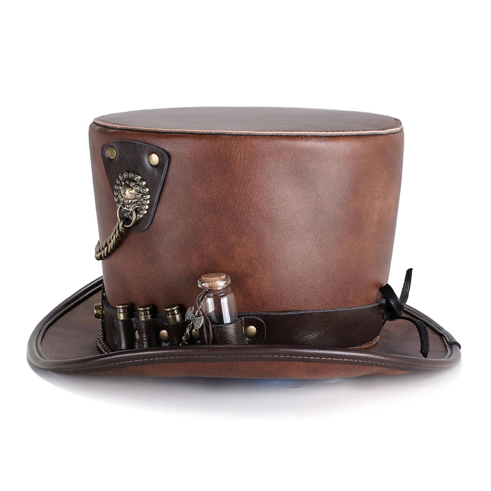Helovīna kostīma aksesuārs Steampunk augstā cepure
