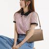 Damen Schwarz PU-Leder Umhängetasche, Kleine Lässige Schulterhandtasche mit Metallschnalle, Tägliche Geldbörse
