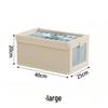 Large Capacity Foldable Cotton & Linen Storage Box - Japanese Style Wardrobe Organizer