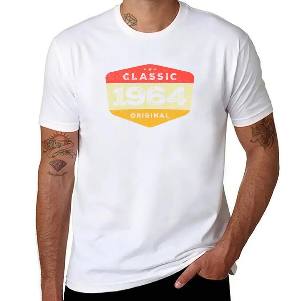 Classic 1964 60 Birthday Vintage T-Shirt cheap stuff graphic t shirt vintage aesthetic clothes men workout shirt