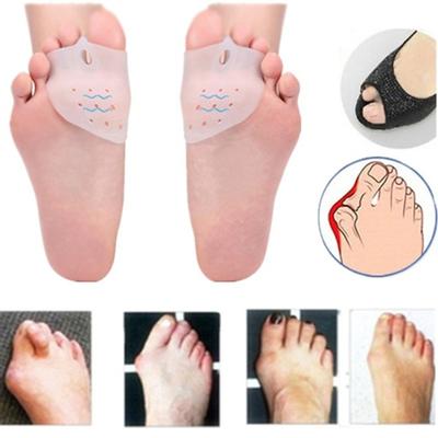 2 vnt. Hallux Valgus korektorius, skausmo malšintuvas, plaktuko formos piršto atskirėjas su priekinės pėdos priežiūros pagalvėlėmis