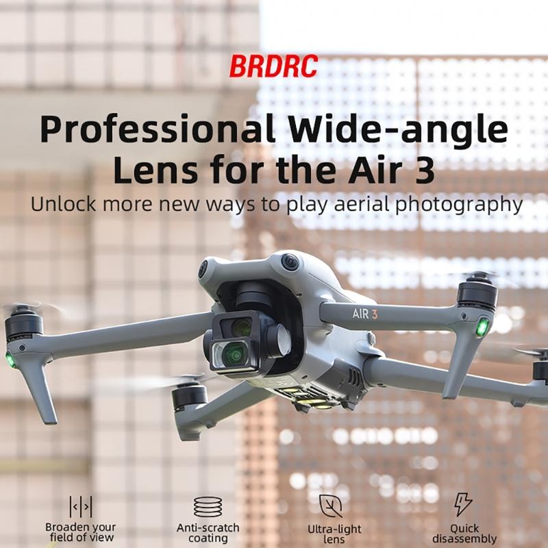 Wide Angle Lens for Air 3 Drones Ballhead Lens Filter External Professional Expanded Angled Lens Accessories