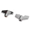 6PCS Metal Drum Set Wing Nuts Silver Percussion Instrument Parts  Drum Set Accessories