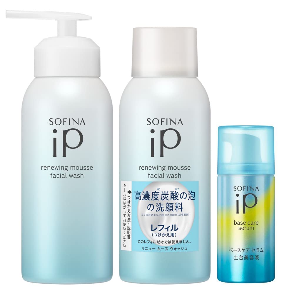 

Sofina iP Renew Mousse Wash для лица Сменный блок Мини Базовая сыворотка [Газированное очищающее средство] + +