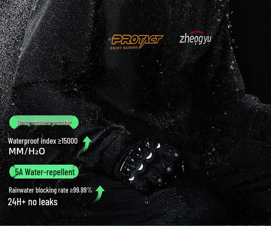 Heavy-Duty Split Raincoat & Pants Set for Motorcycle Riders