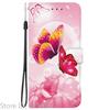 Elegante Portafoglio Colorato con Fiore Custodia per Telefono per Samsung Galaxy A27 5G SM-A276 A 27 Copertura in Pelle Flip Magnetica Carino Modello 3D Capa